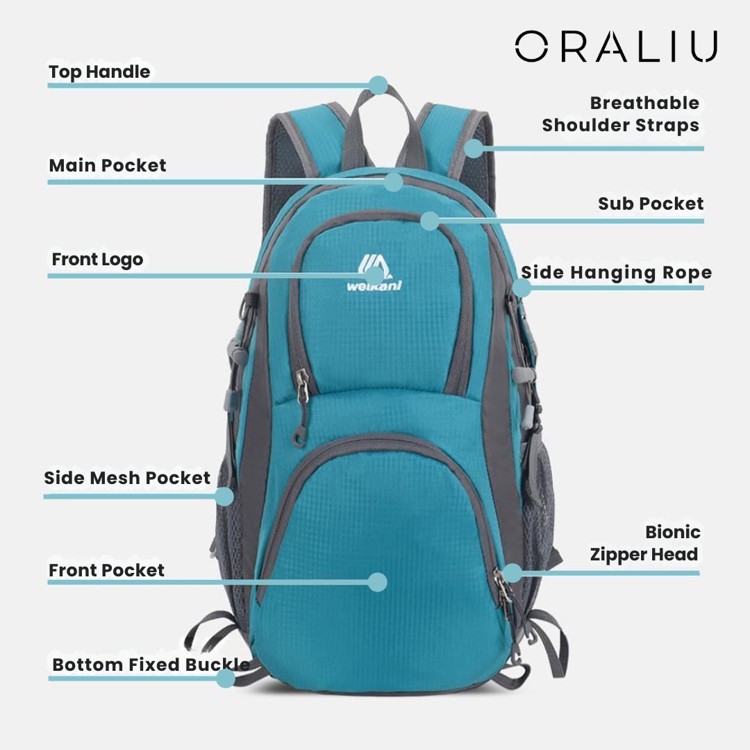 Lisslune | Ultralight Waterproof Outdoor Backpack – Lightweight Daypack for Hiking, Camping & Travel