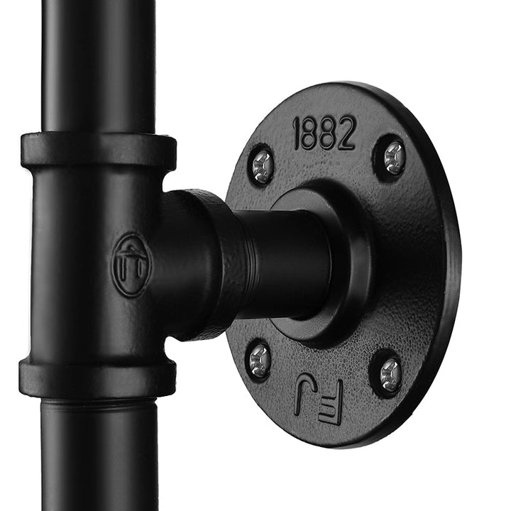 Skørter | Black Pipe Wall Mounted Lighting Antique Industrial Metal 1 Bulb Dining Room Wall Lamp with Valve
