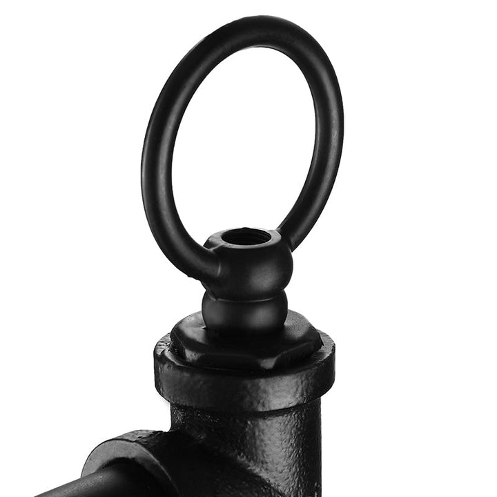 Skørter | Black Pipe Wall Mounted Lighting Antique Industrial Metal 1 Bulb Dining Room Wall Lamp with Valve
