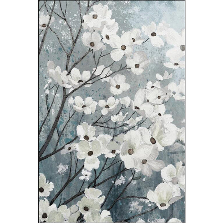 Lisslune | Traditional floral pattern rug white and gray oriental rug polyester washable non-slip backing rug for living room