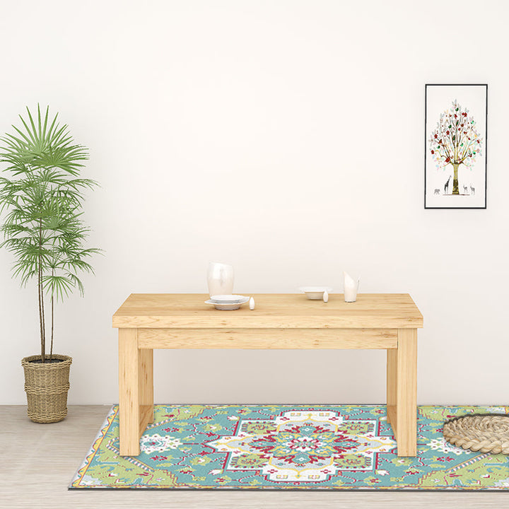Lisslune | Pink and Blue Mediterranean Carpet Polyester Medallion Pattern Carpet Washable Non-Slip Backing Carpet for Living Room