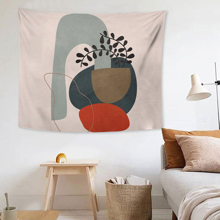Rynx Abstract Bohemian Girl Graphic Tapestry