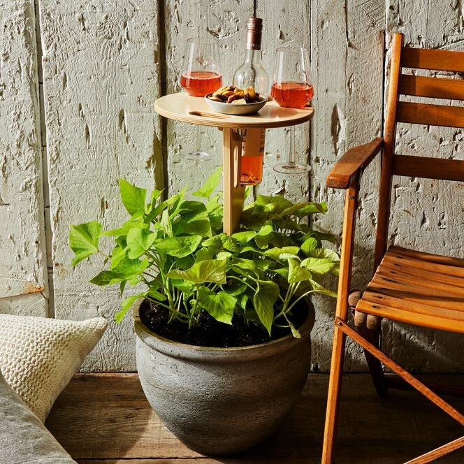 Lisslune | Terraliv Outdoor Drink Holder – Portable Picnic Table for Bottles and Glasses