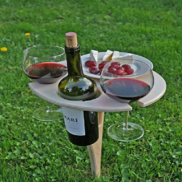 Lisslune | Terraliv Outdoor Drink Holder – Portable Picnic Table for Bottles and Glasses