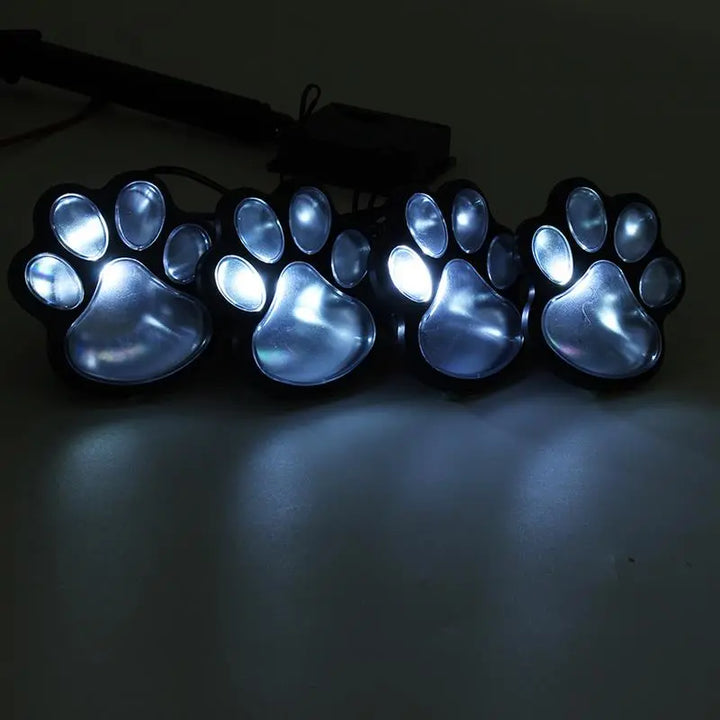 Lisslune | Solar lamp in paw print design – LED garden lighting in multicolor for outdoor use