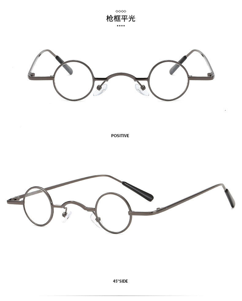 Lisslune | Retro sunglasses with small round frame for men