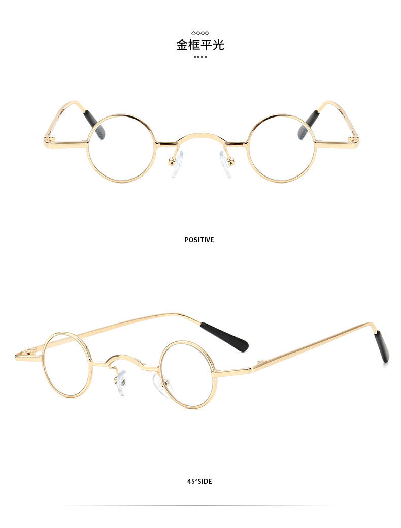 Lisslune | Retro sunglasses with small round frame for men