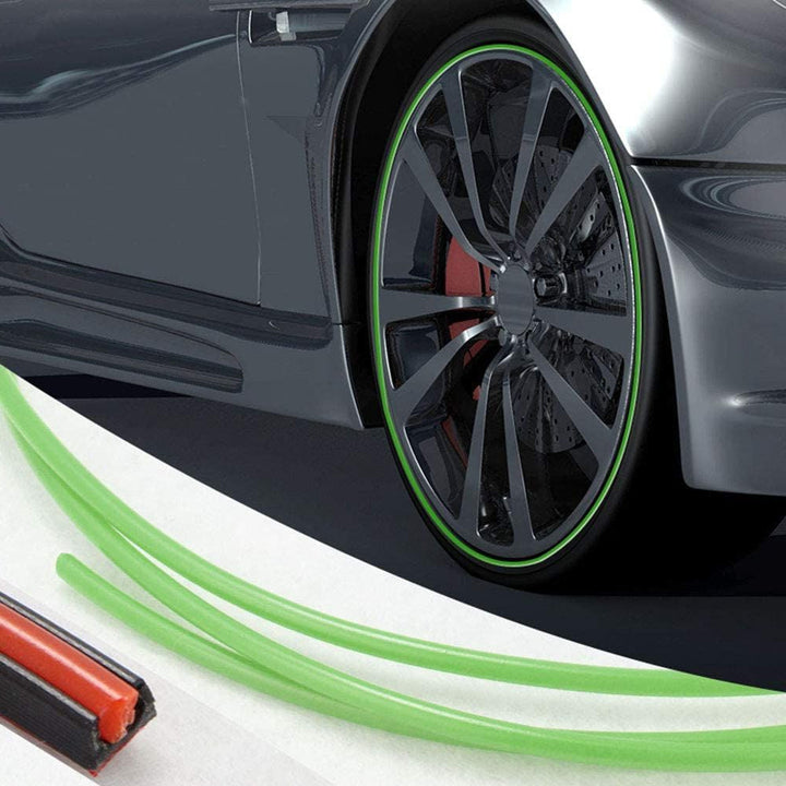 Lisslune | Wheel Rim Protector | High Adhesion, Easy Installation & Curb Scrape Prevention for Flashy Automobile Rims