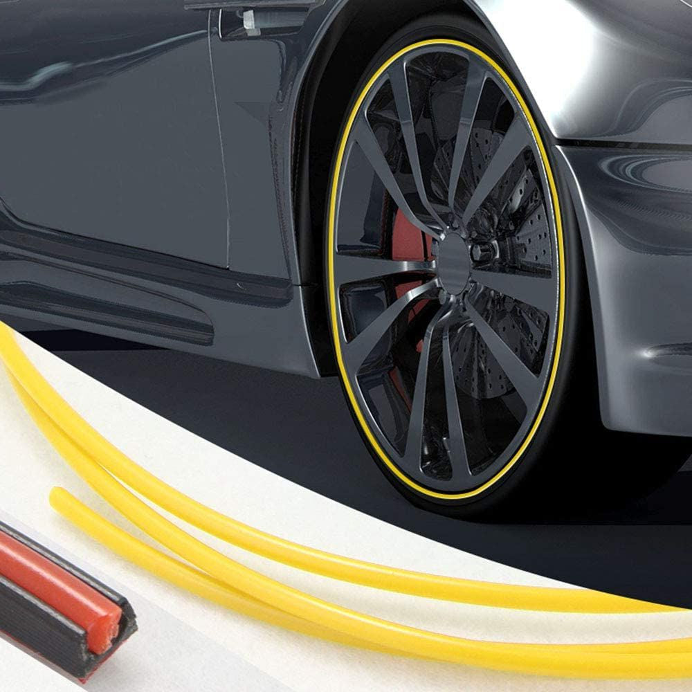 Lisslune | Wheel Rim Protector | High Adhesion, Easy Installation & Curb Scrape Prevention for Flashy Automobile Rims
