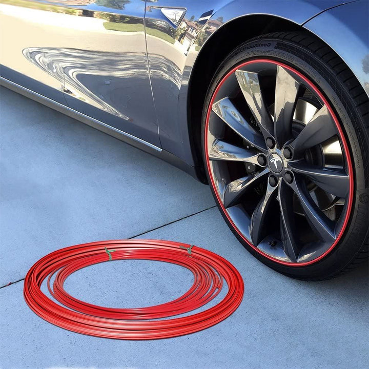 Lisslune | Wheel Rim Protector | High Adhesion, Easy Installation & Curb Scrape Prevention for Flashy Automobile Rims