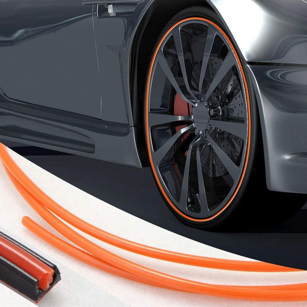 Lisslune | Wheel Rim Protector | High Adhesion, Easy Installation & Curb Scrape Prevention for Flashy Automobile Rims