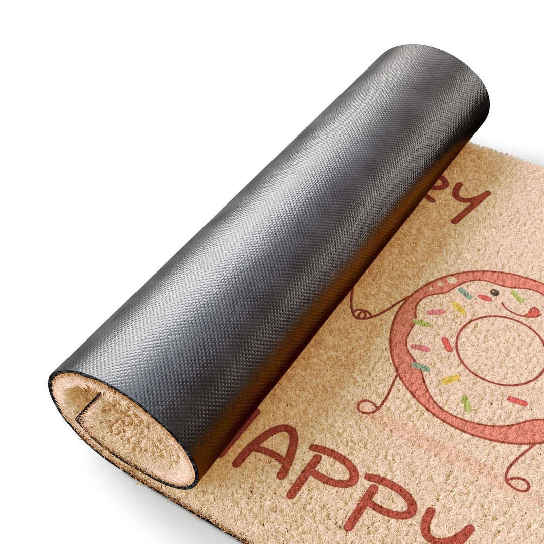 Lisslune | Adjustable Donut don't worry doormat - Eco-friendly grade-A tufted coconut fiber