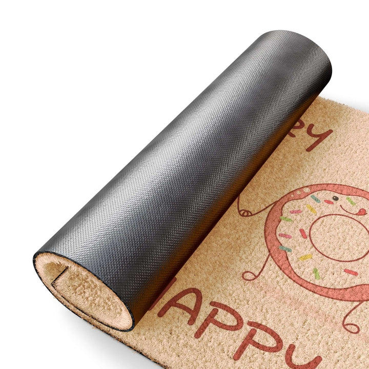 Lisslune | Adjustable Donut don't worry doormat - Eco-friendly grade-A tufted coconut fiber
