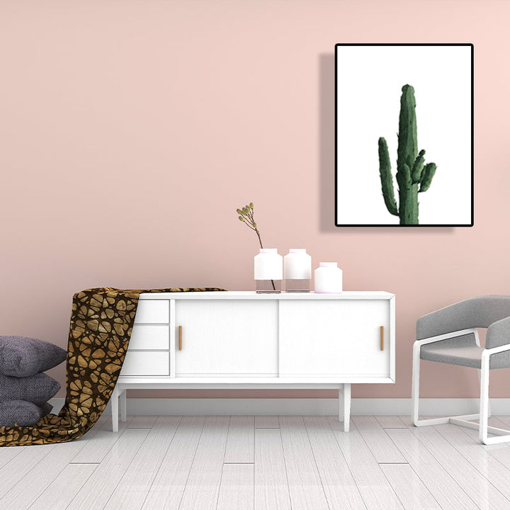 Lisslune | Tropical Plant Cactus Wall Decoration Green Texture Surface Canvas Print for Living Room