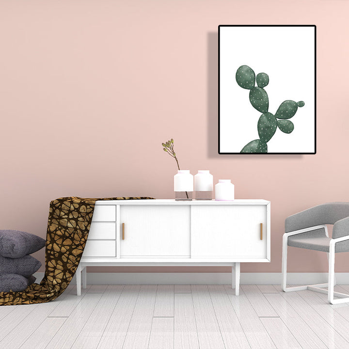 Lisslune | Tropical Plant Cactus Wall Decoration Green Texture Surface Canvas Print for Living Room