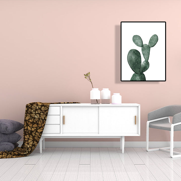 Lisslune | Tropical Plant Cactus Wall Decoration Green Texture Surface Canvas Print for Living Room