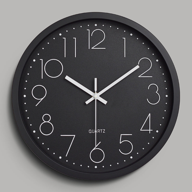 Lisslune | Simple Design 3D Silent Classroom Wall Clock 30 cm