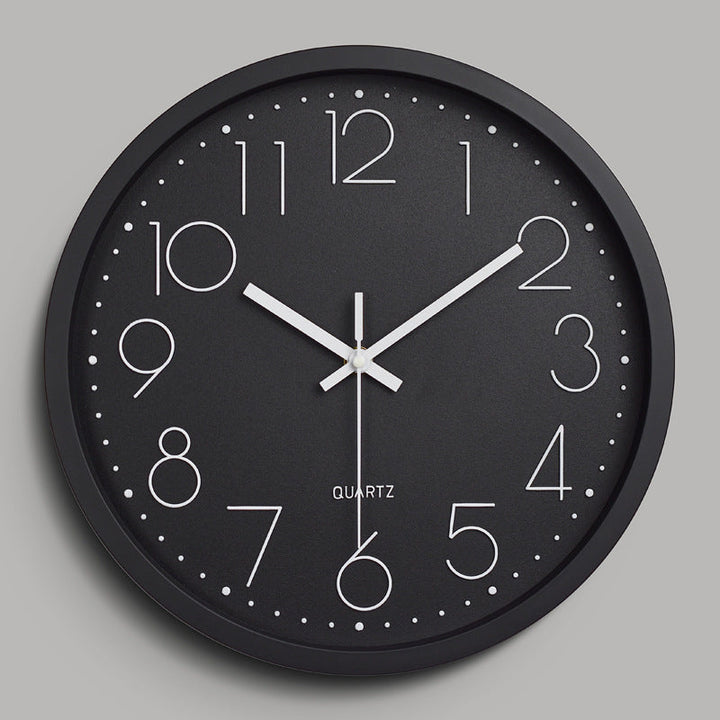 Lisslune | Simple Design 3D Silent Classroom Wall Clock 30 cm