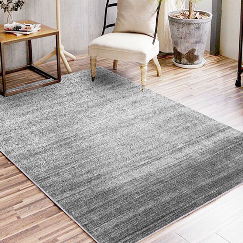 Lisslune | Casual Ombre Carpet Green and Blue Synthetic Carpet Machine Washable Non-Slip Rug for Bedroom