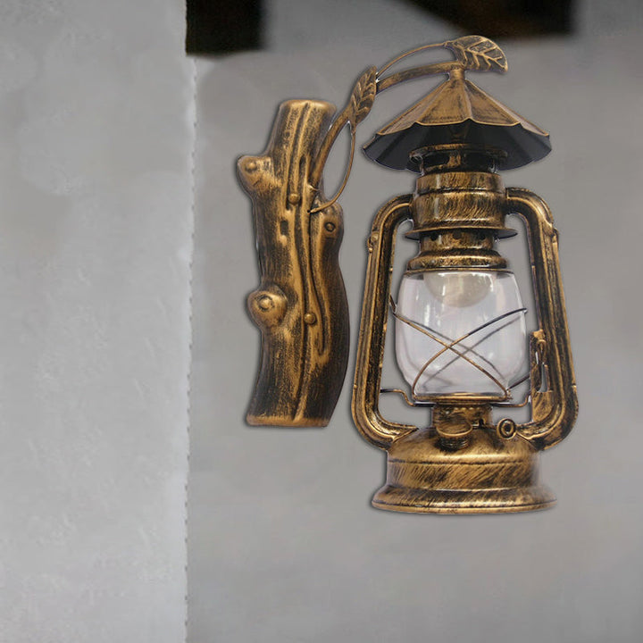 Lisslune | Black/Bronze/Copper Kerosene Wall Lighting Coastal Clear Glass 1 Light Outdoor Wall Lamps Light