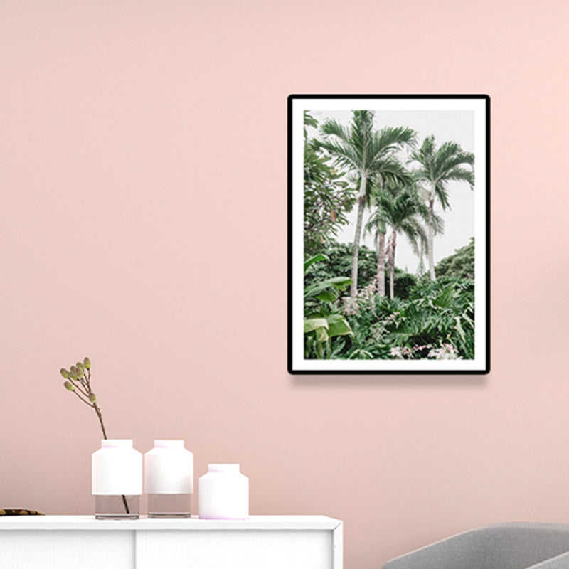 Lisslune | Green Areca Trees Wall Decoration Print Texture Tropical Living Indoor Packaging Canvas
