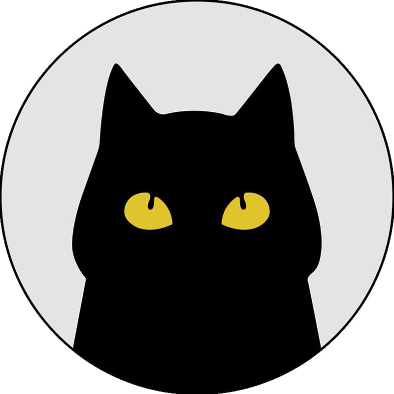 Lisslune | Gray Children's Room Rug Children Animal Cat Funny Facial Expression Pattern Area Rug Polyester Stain Resistant Rug