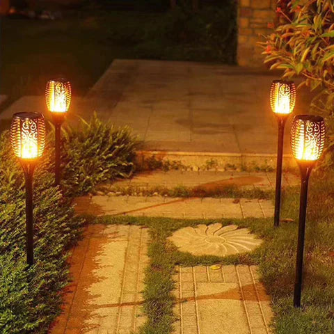 Lisslune | SolarFlare – Outdoor Solar Torch with Realistic Flickering Flame & Weatherproof Design