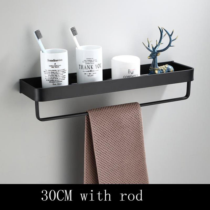 Lisslune | AluSpace - Black Space Aluminum Wall Shelf