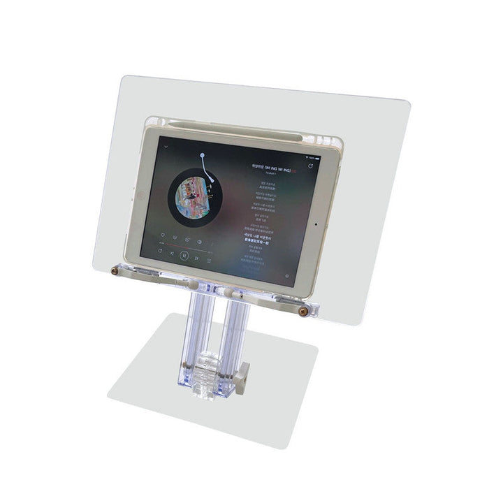 Lisslune | 180° Upgrade Große Größe Rückziehbarer Acryl Transparenter Leseständer für iPad Tablet Halter