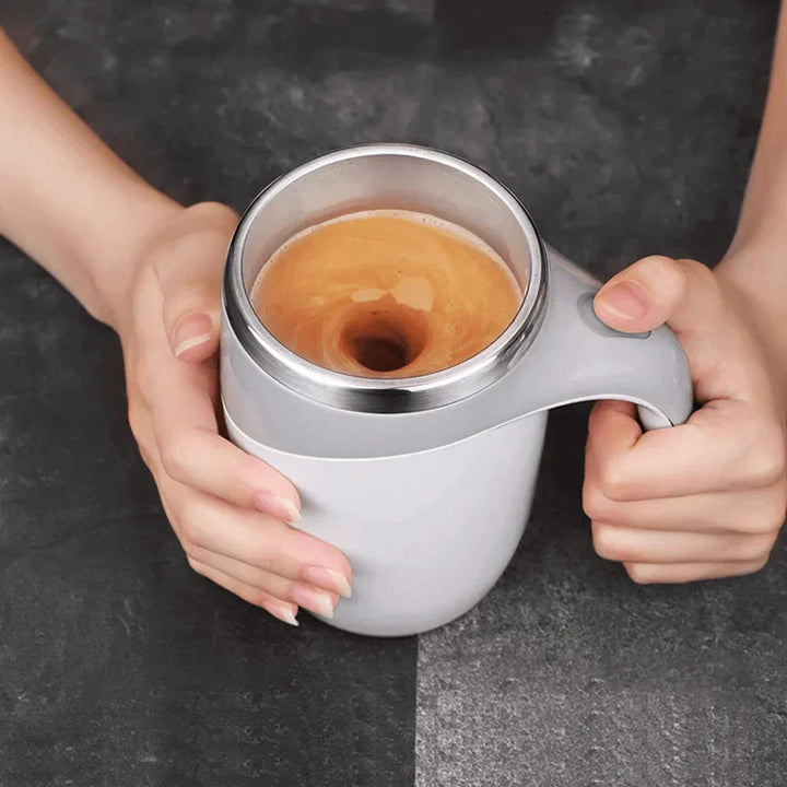 Lisslune | Automatic Stirring Thermos Mug with One-Button Control