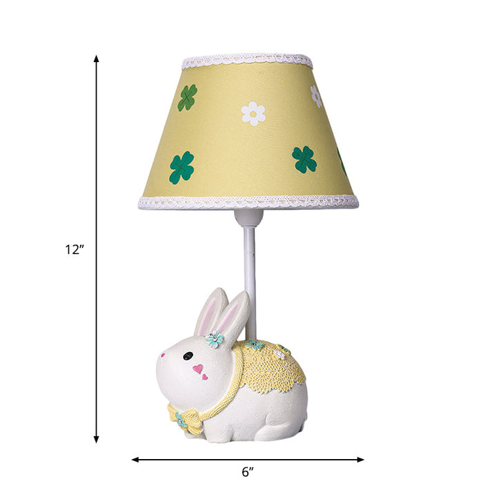 Lisslune | CloverHop – Comic lamp for rabbit base in yellow