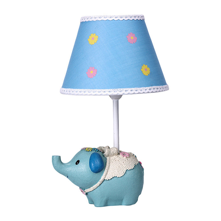 Lisslune | Elebloom – Table lamp with cone for children with floral pattern and elephant foot