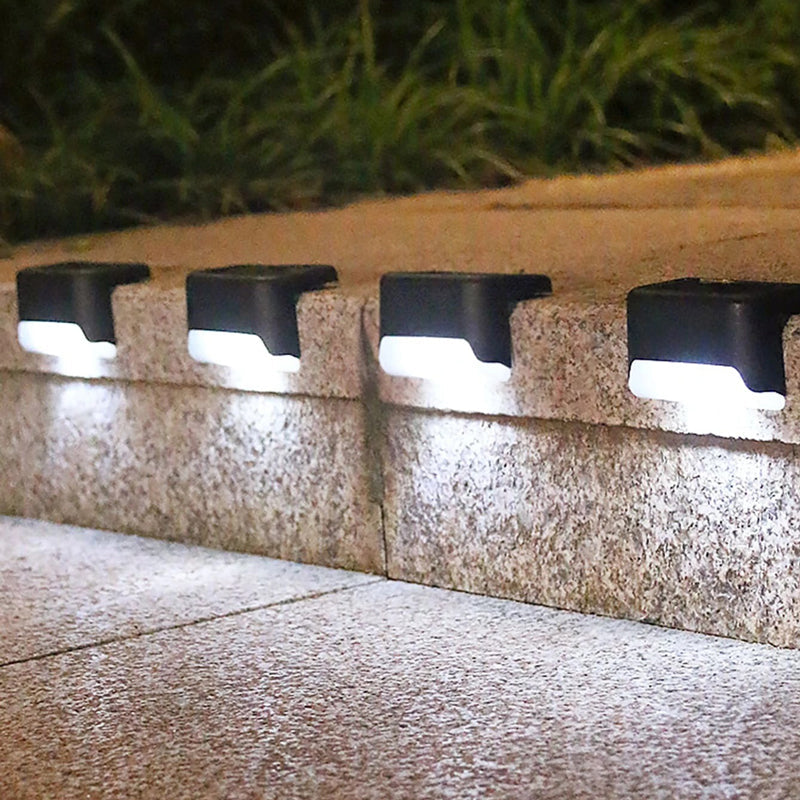 Lisslune | Waterproof Stair Solar Lights for Outdoors (4 pieces)