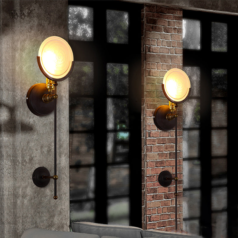 Lisslune | Torch Wall Lamp Modern 1 Head Wall Lighting with Clear Glass Panel for Living Room