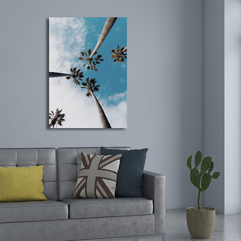 Lisslune | Textured Landscape Art Print Tropical Canvas Wall Decoration for Living Room