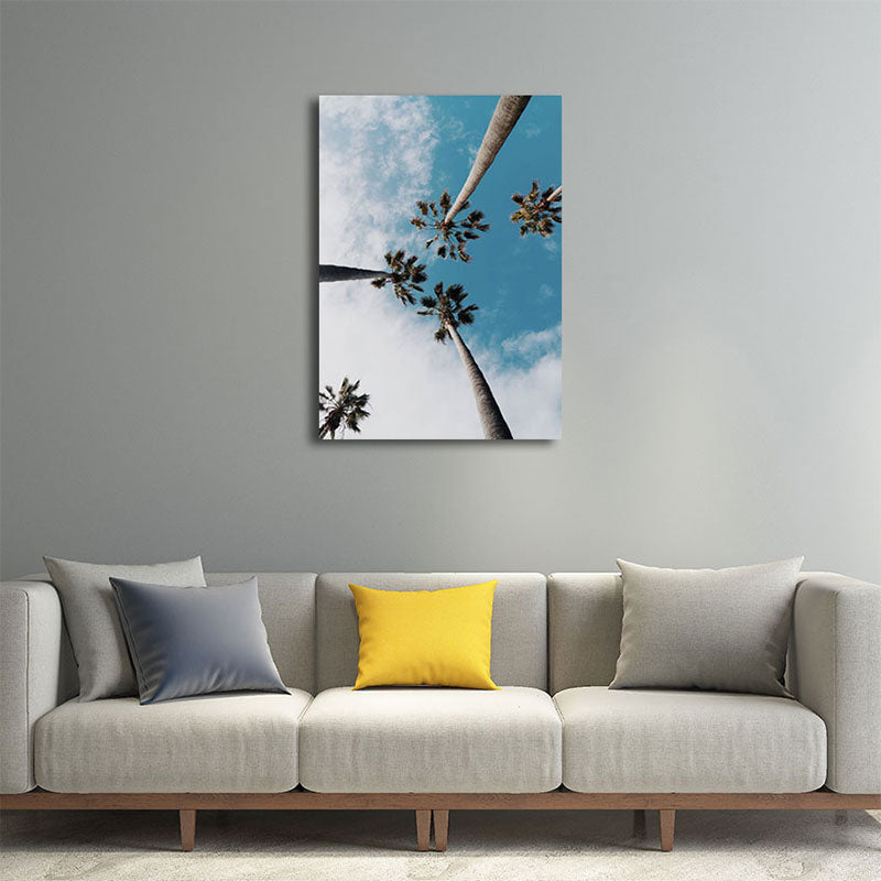 Lisslune | Textured Landscape Art Print Tropical Canvas Wall Decoration for Living Room