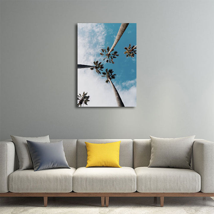 Lisslune | Textured Landscape Art Print Tropical Canvas Wall Decoration for Living Room