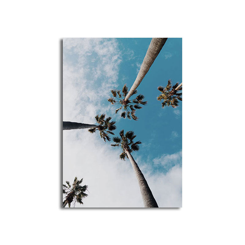 Lisslune | Textured Landscape Art Print Tropical Canvas Wall Decoration for Living Room