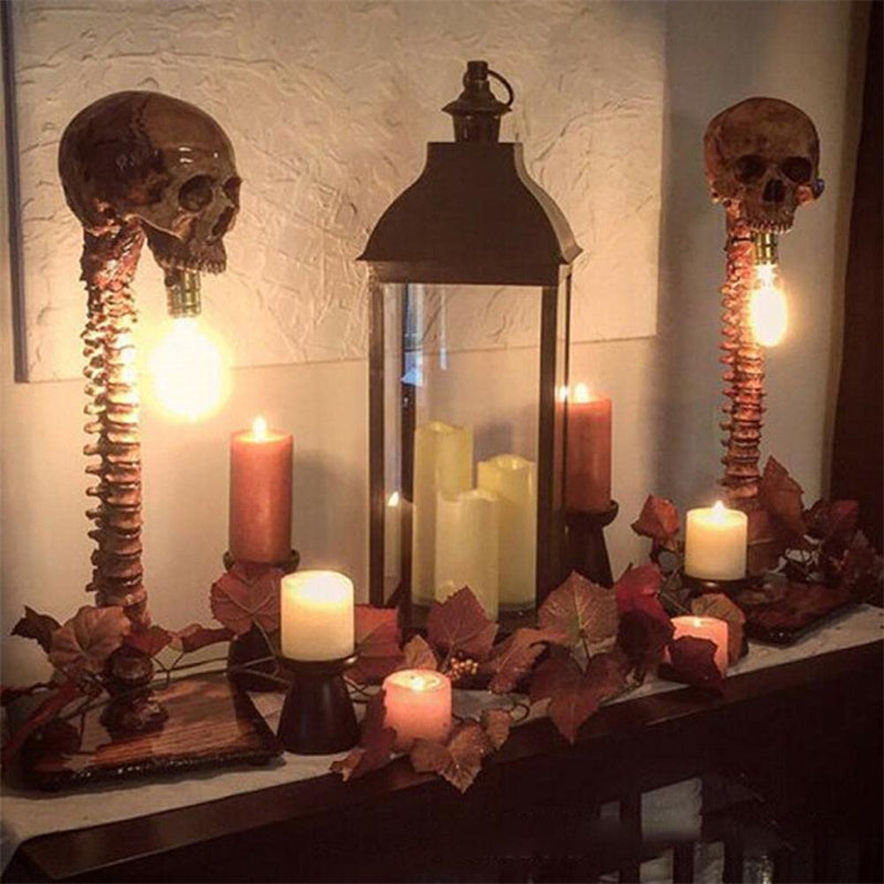 Lisslune | Horror Skull with Spine Lamp