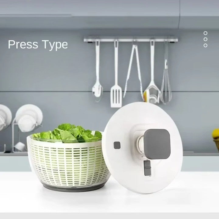 Lisslune | Compact One-Hand Spin Salad Spinner Dryer Bowl