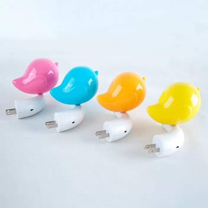 Skørter | Kindergarten Thick Bird Wall Light Plastic Candy Colors Socket LED Night Light