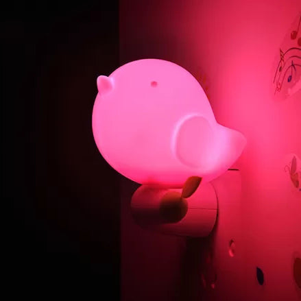 Skørter | Kindergarten Thick Bird Wall Light Plastic Candy Colors Socket LED Night Light