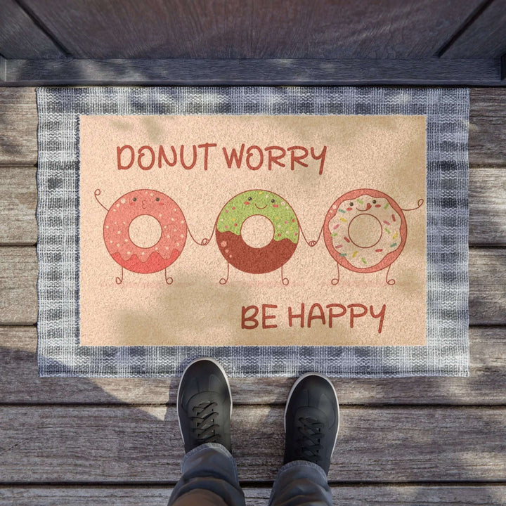 Lisslune | Adjustable Donut don't worry doormat - Eco-friendly grade-A tufted coconut fiber