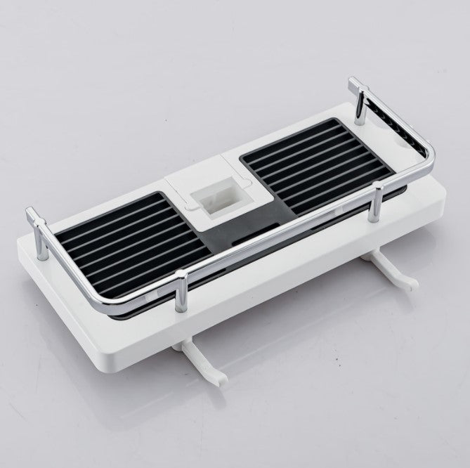 Lisslune | Bathroom Shelf Caddy for Shower Rod, No Drilling Pole Shower Storage Shelf Holder