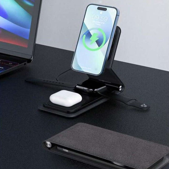 Lisslune | 3 in 1 foldable magnetic wireless charging station