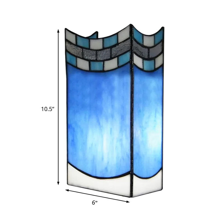 Skørter | Tiffany Wall Light with Stained Glass Shade Indoor Wall Sconces Light for Living Room