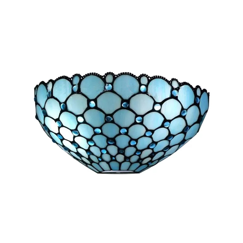 Skørter | Tiffany Wall Light with Stained Glass Shade Indoor Wall Sconces Light for Living Room