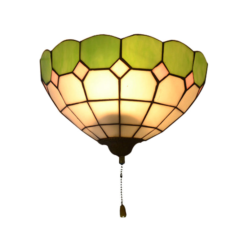 Skørter | Tiffany Wall Light with Pull Switch Outdoor Lighting 1 Light Wall Lighting
