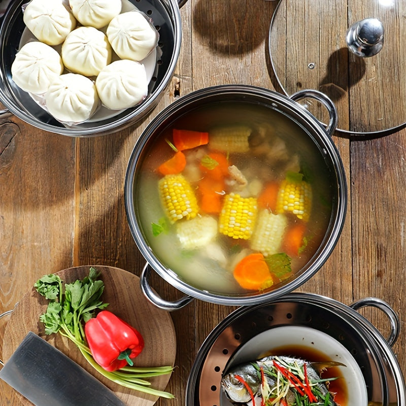 Lisslune | SteamMaster 3-level steamer for the efficient preparation of multiple meals