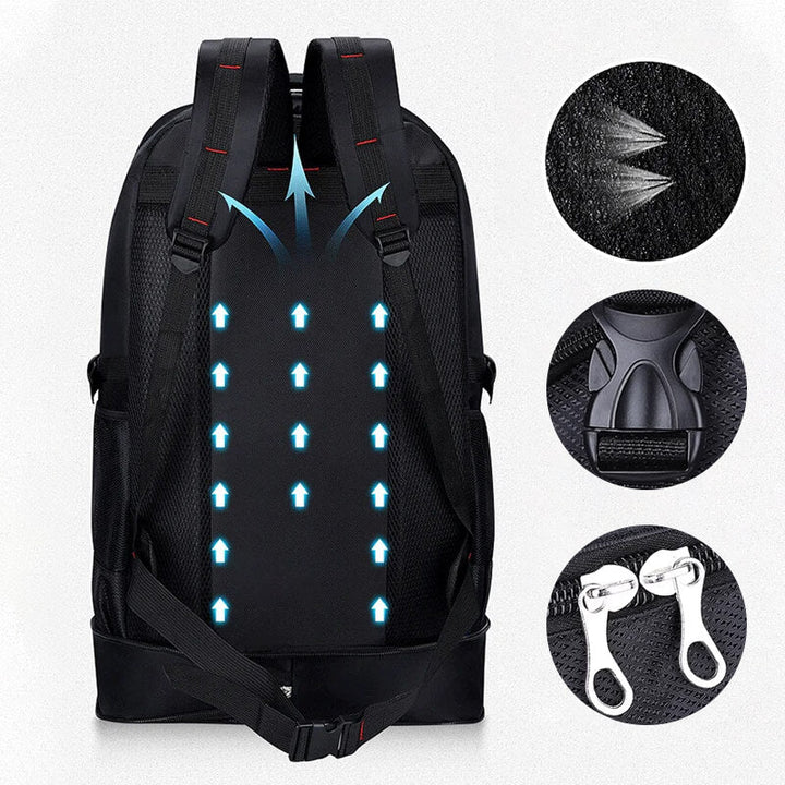 Lisslune | Expandable Oxford backpack with large capacity